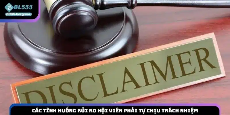 Các tình huống rủi ro hội viên phải tự chịu trách nhiệm